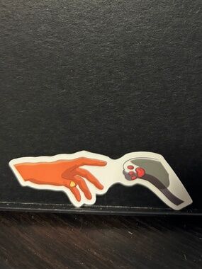 Human hand/ Cat Paw Sticker